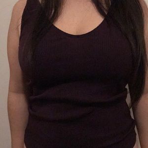 Express top dark purple